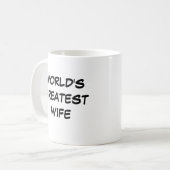 "World's Greatest Wife" Mug (Devant gauche)