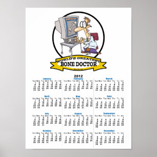 WORLDS GROATEST BONE DOCTOR MANNEN CARTOON POSTER