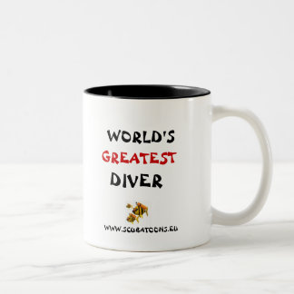 WORLDS GROATEST DIVER TWEEKLEURIGE KOFFIEMOK