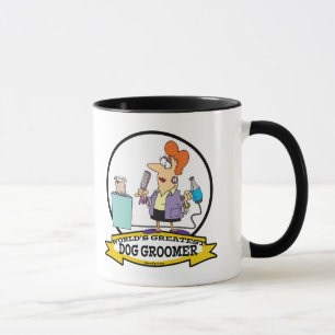 WORLDS GROATEST DOG GROOMER VROUWEN CARTOON MOK
