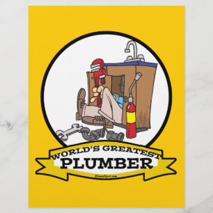 WORLDS GROATEST PLUMBER III MANNEN CARTOON FLYER