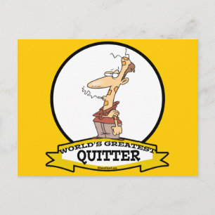 WORLDS GROATEST QUITTER SMOKER CARTOON BRIEFKAART