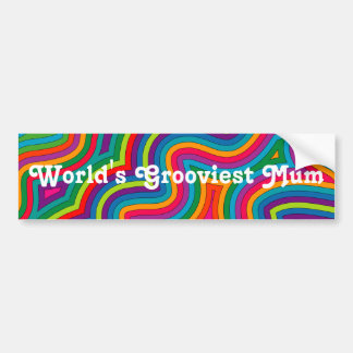 World's Grooviest Mum Bumpersticker