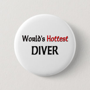 Worlds Hottest Diver Ronde Button 5,7 Cm