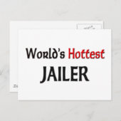 Worlds Hottest Jailer Briefkaart (Voorkant / Achterkant)