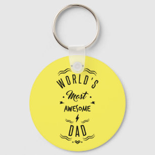 World's most awesome dad sleutelhanger