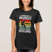 World's Okayest Artificial Intelligence Developer T-shirt (Voorkant)