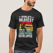 World's Okayest Artificial Intelligence Developer T-shirt (Voorkant)