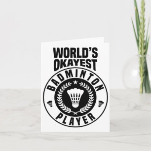 Worlds Okayest Badmintonspeler Crossminton Indoor Kaart