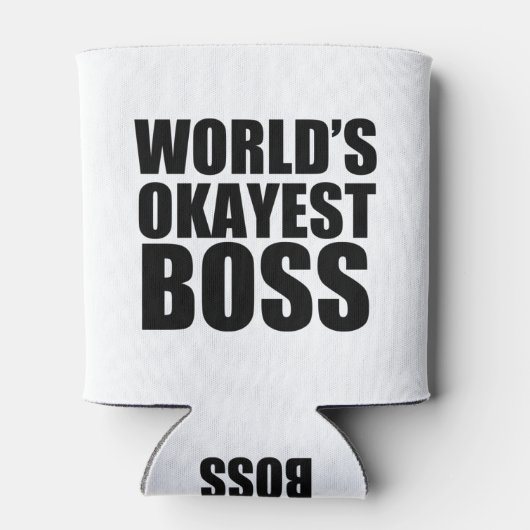 Worlds Okayest Boss Blikjeskoeler (Achterkant)