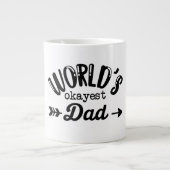 World's Okayest Dad Mok - Funny Giant Coffee Cup (Voorkant)