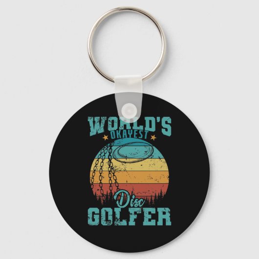 World's Okayest Discgolfer Sleutelhanger (Voorkant)