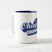 Worlds Okayest Drummer Tweekleurige Koffiemok (Voorkant links)