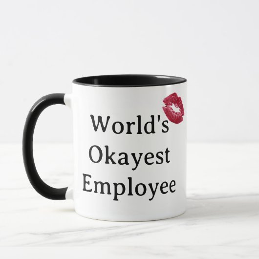World's okayest employee Mug (Gauche)
