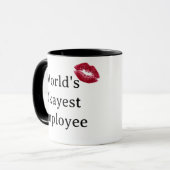 World's okayest employee Mug (Devant gauche)