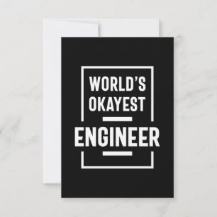 World's Okayest Engineer RSVP Kaartje