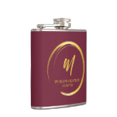 Worlds Okayest Golfer Gold Monogram Heupfles (Rechts)