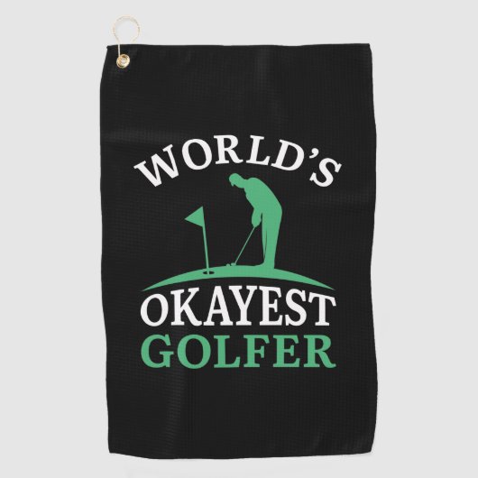 World's Okayest Golfer Golfhanddoek (Voorkant)