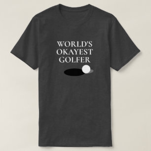 World's Okayest Golfer grappig golfend shirt voor
