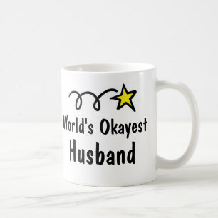 World's Okayest Husband Coffee Mok Gift