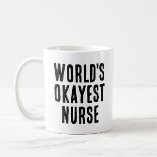 World's Okayest Nurse Gift Koffiemok