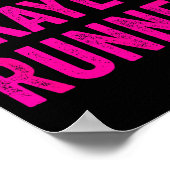 Worlds Okayest Runner Funny Sarcastic Running Srts Poster (Hoek)