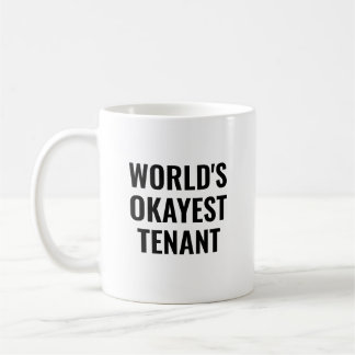 World's Okayest Tenant Funny Koffiemok