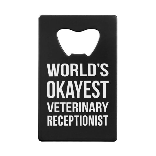 Worlds Okayest Vétérinaire Réceptionniste (Devant)