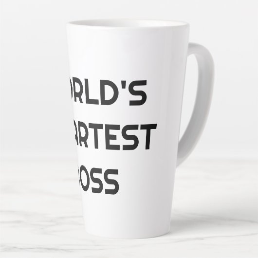 World's Smartest Boss drôle citation grosse tasse  (Angle droit)
