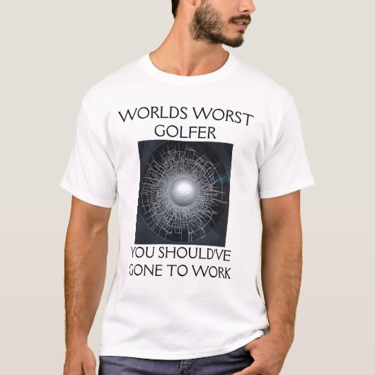 WORLDS WORST GOLFER T-SHIRT (Voorkant)