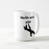 Worlds worst pilot coffee mug (Devant droit)