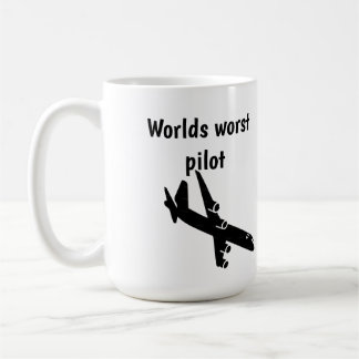 Worlds worst pilot coffee mug koffiemok