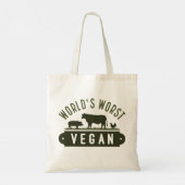 World's Worst Vegan Tote Bag (Achterkant)