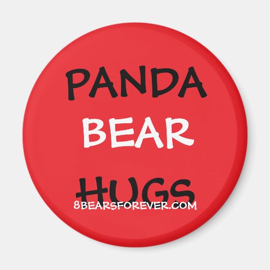 Worldwide Panda beer knuffels Magneet (Voorkant)