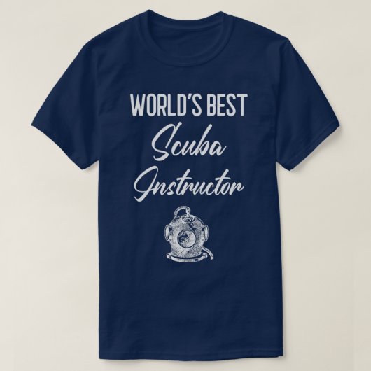 Worldx27s Beste Scuba Instructor T-shirt (Design voorkant)