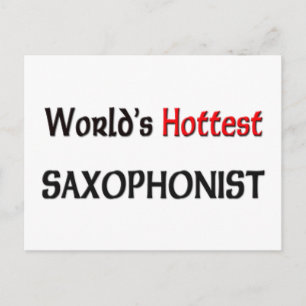 Worlets Hotste Saxophonist Briefkaart