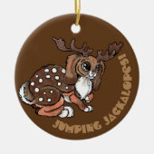 Worlpertinger/Jackalope Believe Keramisch Ornament (Voorkant)