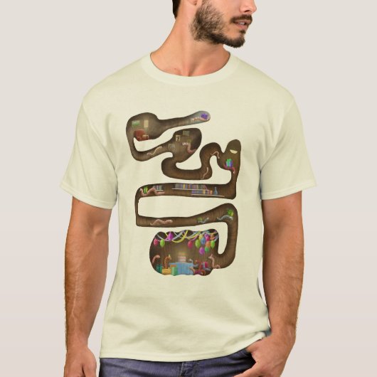 Worm Birthday Shirt (Voorkant)