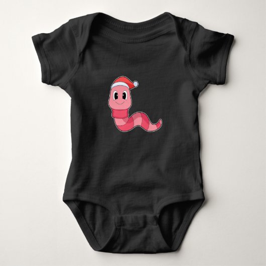 Worm Christmas pet Romper (Voorkant)