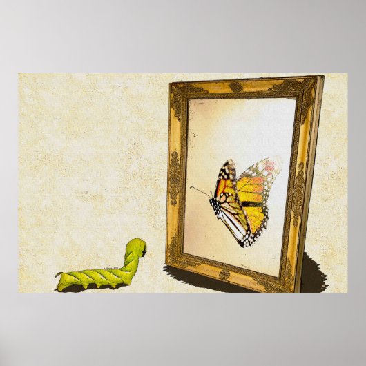 Worm en de Mirror. Poster (Voorkant)