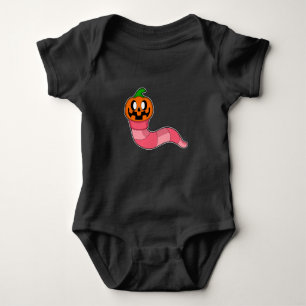 Worm Halloween pompoen Romper