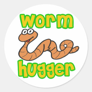 Worm Hugger Ronde Sticker