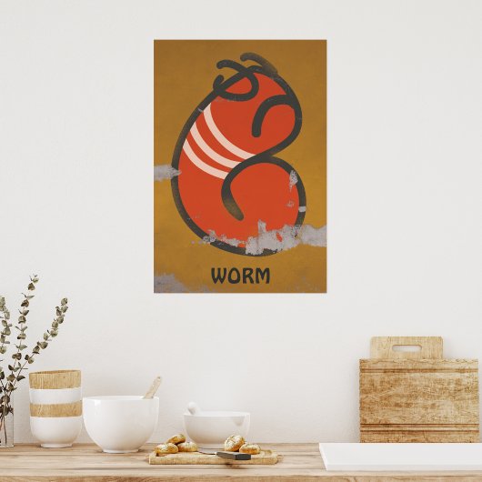worm poster (Keuken)