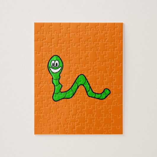 Worm puzzel legpuzzel (Verticaal)