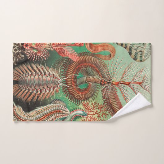 Wormen, Annelids Chaetopoda, door Ernst Haeckel Bad Handdoek (Handdoek)