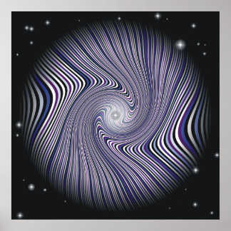 Wormhole Trip Optische Illusie Poster