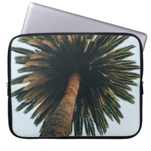 Wormoogfotografie van palmboom laptop sleeve