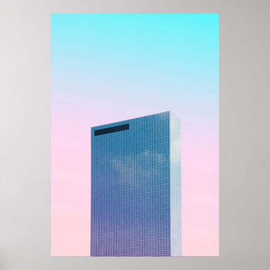 WORMS EYE UITZICHT VAN GEBOUW POSTER (Voorkant)