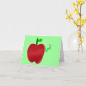 Wormy Apple Kaart (Gele Bloem)