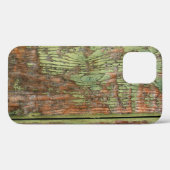 Worn and Weathered Green Barn Wood Case-Mate iPhone Case (Achterkant (horizontaal))